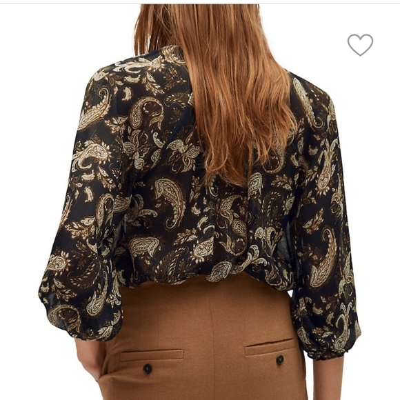 Mango Paisley Blouse - Picture 2 of 7